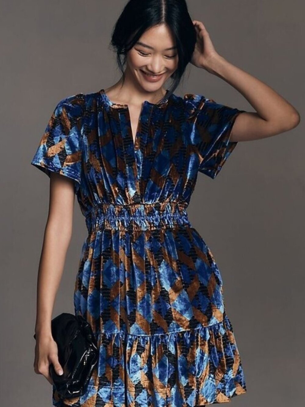 MAEVE The Somerset Mini Dress: Velvet Edition